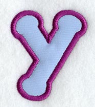 Dot Refrigerator Magnet Letter Y  - 4 inch (In-the-Hoop)