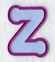 Dot Refrigerator Magnet Letter Z  - 4 inch (In-the-Hoop)