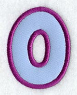 Dot Refrigerator Magnet Number 0  - 4 inch (In-the-Hoop)