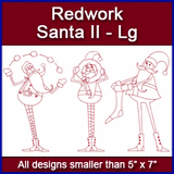 A Redwork Santa II Design Pack