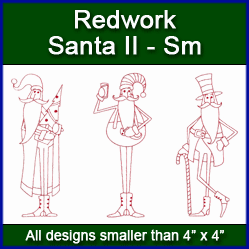 A Redwork Santa II Design Pack