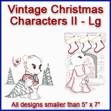 A Vintage Christmas Characters II Design Pack