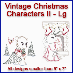 A Vintage Christmas Characters II Design Pack