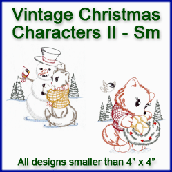A Vintage Christmas Characters II Design Pack