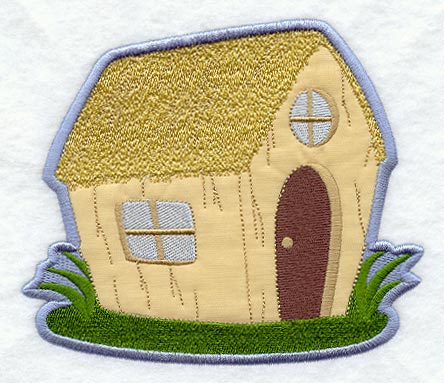 Little Pig Straw House - Magnet (In-the-Hoop)