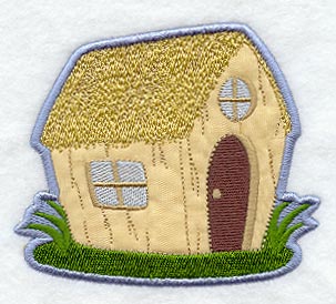 Little Pig Straw House - Magnet (In-the-Hoop)
