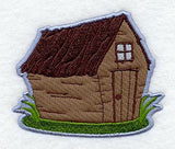 Little Pig Stick House - Magnet (In-the-Hoop)