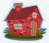 Little Pig Brick House - Magnet (In-the-Hoop)