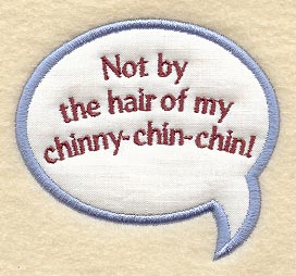 Chinny-Chin-Chin Conversation Bubble - Magnet (In-the-Hoop)