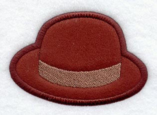 Bowler Hat - Magnet (In-the-Hoop)