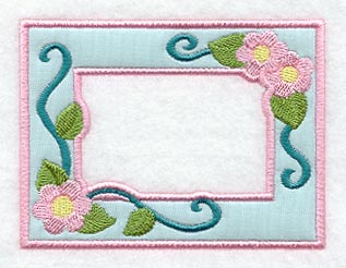 Bursting Blooms Photo Frame (In-the-Hoop)