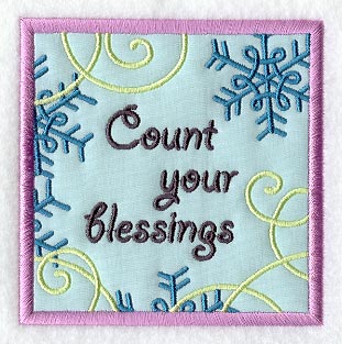 Count Your Blessings Magnet (In-the-Hoop)