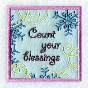 Count Your Blessings Magnet (In-the-Hoop)