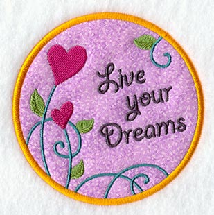 Live Your Dreams Magnet (In-the-Hoop)