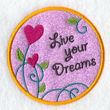 Live Your Dreams Magnet (In-the-Hoop)