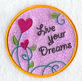 Live Your Dreams Magnet (In-the-Hoop)