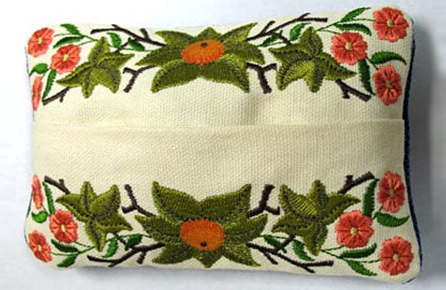 Flowing Floral Tissue Holder (In-the-Hoop)