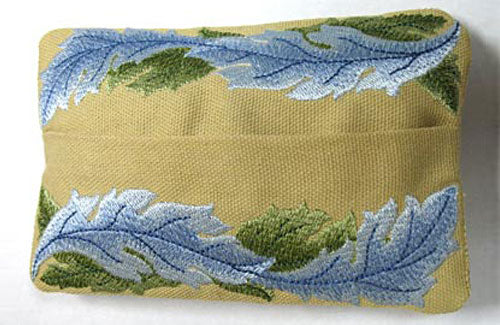 Graceful Leaves Tissue Holder (In-the-Hoop)