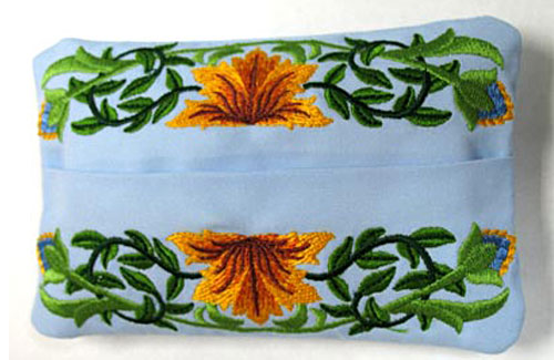 Bursting Blooms Tissue Holder (In-the-Hoop)