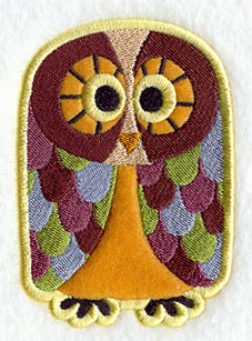 Retro Owl Magnet (In-the-Hoop)