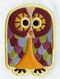 Retro Owl Magnet (In-the-Hoop)