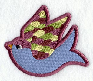 Retro Birdie Magnet (In-the-Hoop)