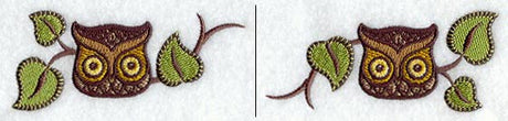 Retro Owl Border