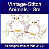 A Vintage-Stitch Animals Design Pack