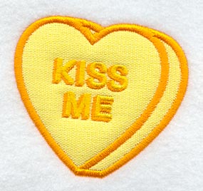 Kiss Me Heart Magnet (In-the-Hoop)