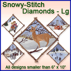 A Snowy-Stitch Diamonds Design Pack
