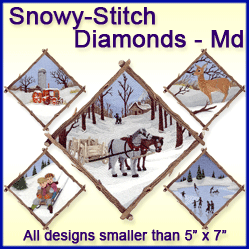 A Snowy-Stitch Diamonds Design Pack