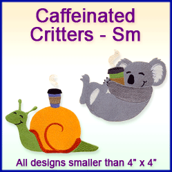 A Caffeinated Critters Design Pack