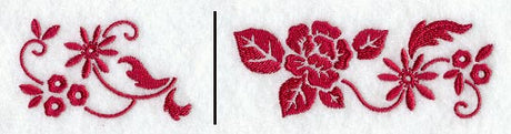 Simply Red Floral Border