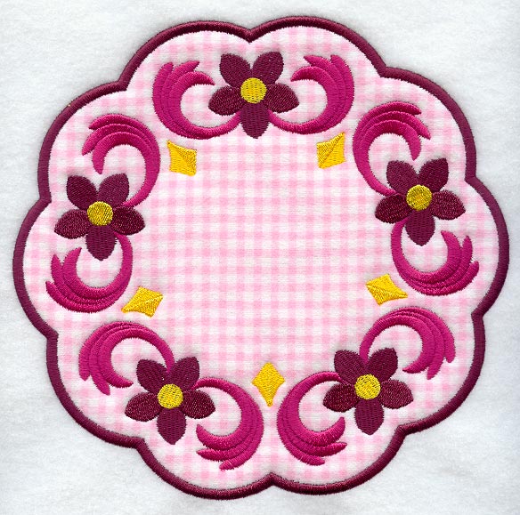 Floral Fancy Trivet (In-the-Hoop)