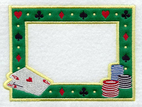 Cards and Chips Photo Frame (In-the-Hoop)