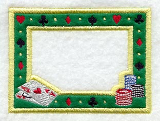 Cards and Chips Photo Frame (In-the-Hoop)