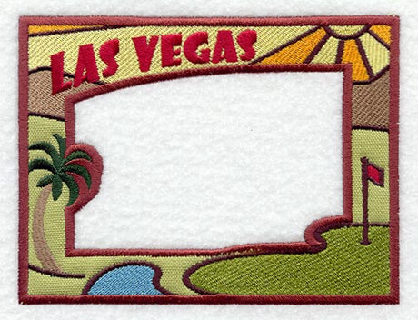 Las Vegas Golf Photo Frame (In-the-Hoop)