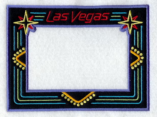 Las Vegas Neon Photo Frame (In-the-Hoop)