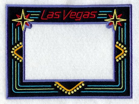 Las Vegas Neon Photo Frame (In-the-Hoop)