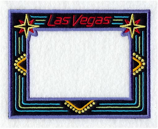Las Vegas Neon Photo Frame (In-the-Hoop)