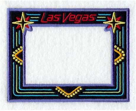 Las Vegas Neon Photo Frame (In-the-Hoop)