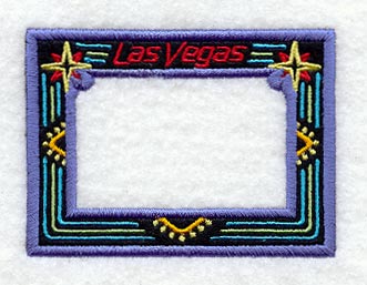 Las Vegas Neon Photo Frame (In-the-Hoop)