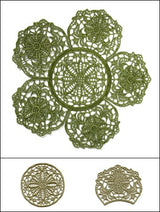 Vibrant Daisies Doily (Lace)