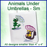 A Animals Under Umbrellas Design Pack