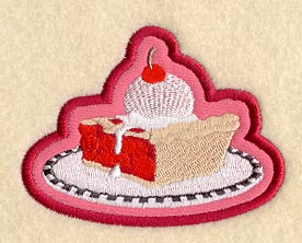 Cherry Pie a la Mode - Magnet (In-the-Hoop)