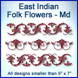 A East Indian Folk Flowers Design Pack