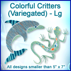 A Colorful Critters (Variegated) Design Pack