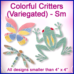 A Colorful Critters (Variegated) Design Pack