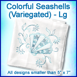 A Colorful Seashells (Variegated) Design Pack
