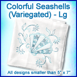 A Colorful Seashells (Variegated) Design Pack